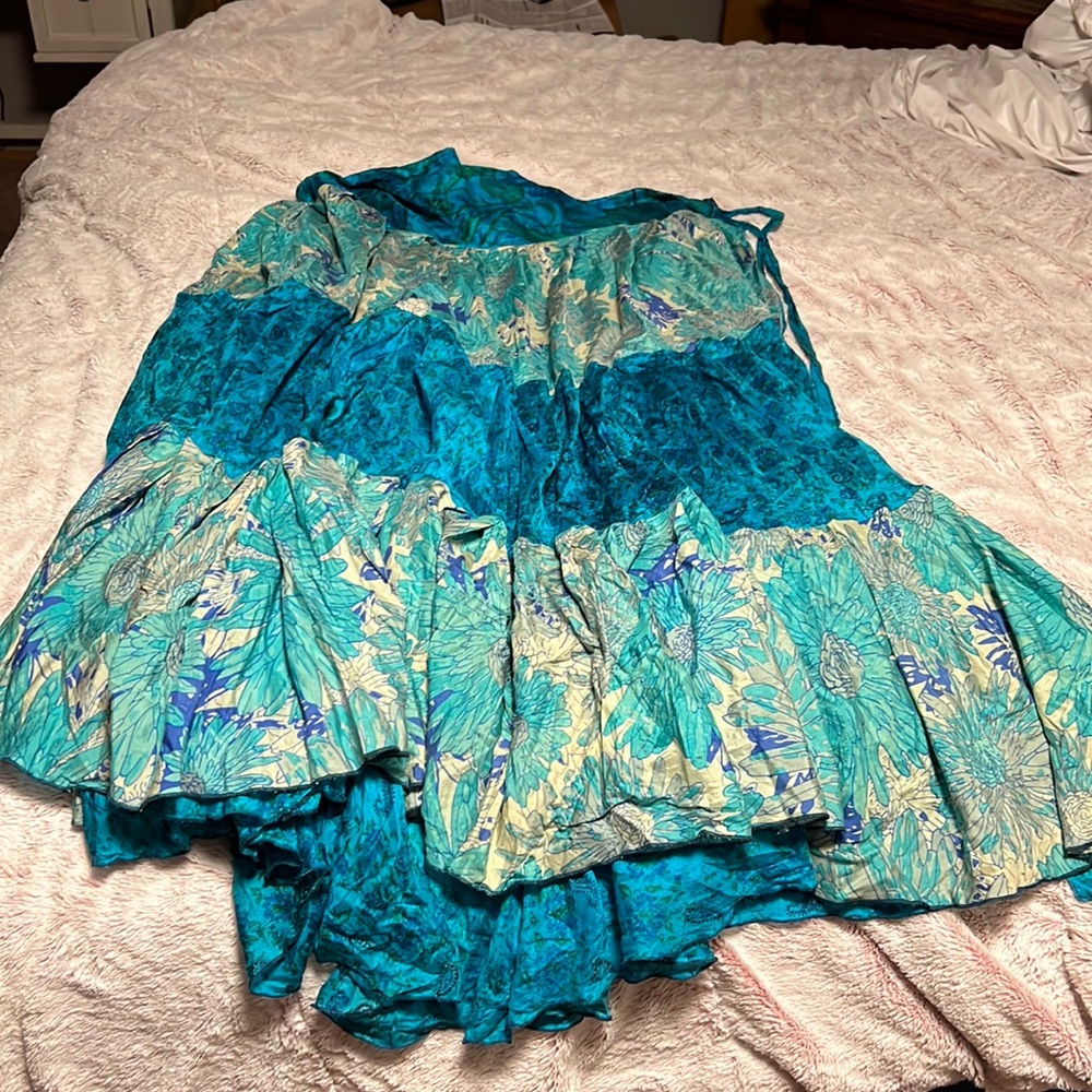 Indie Ella wrap maxi skirt